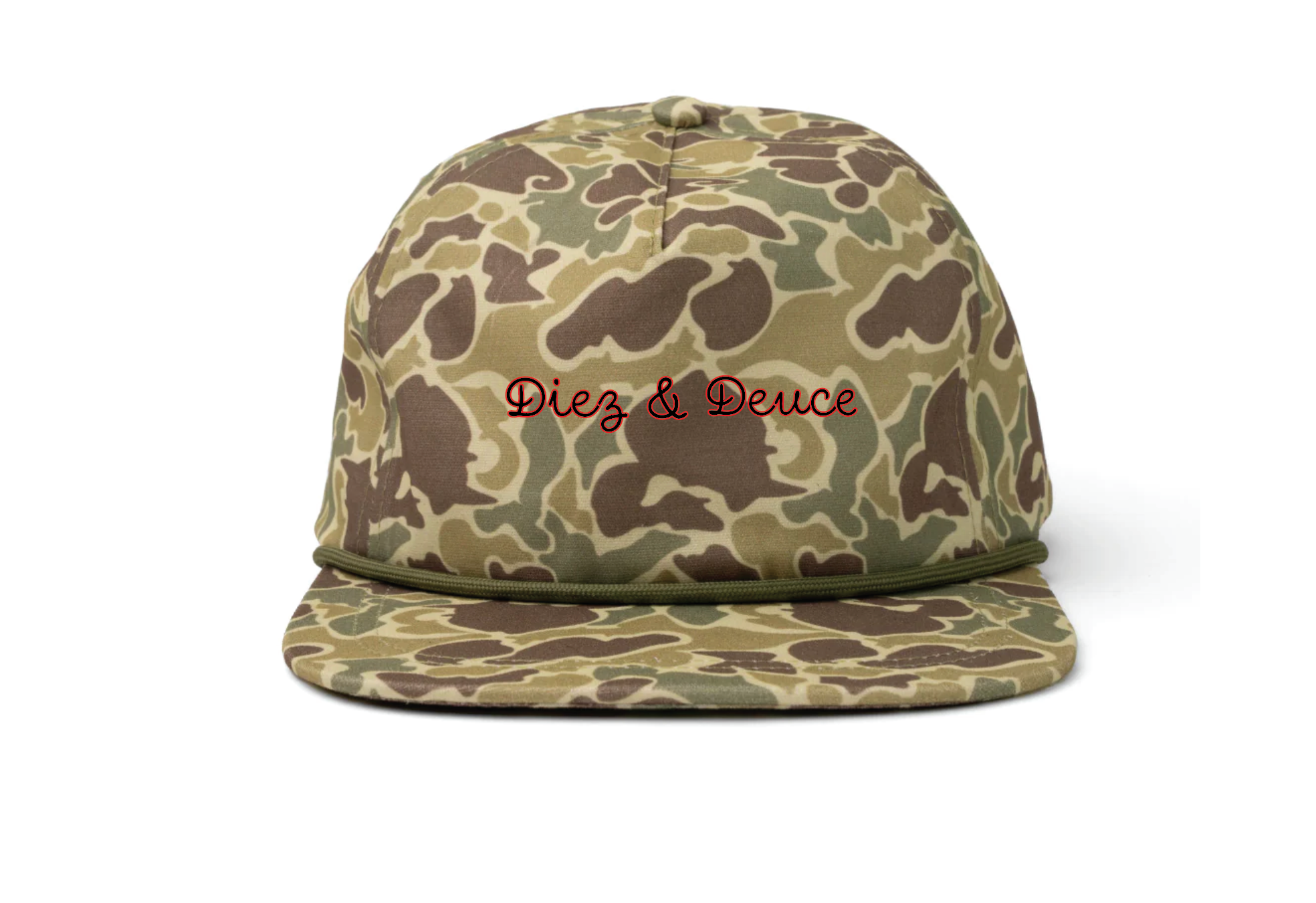 Diez & Deuce Camo Cotton Flatbill
